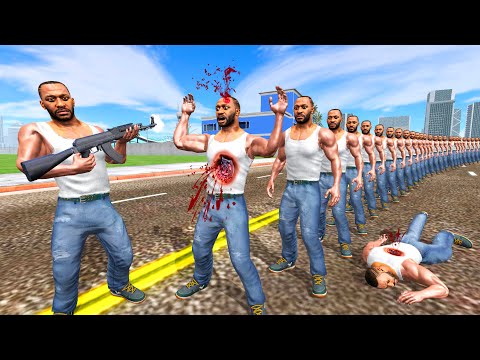 1 Bullet vs 1000 Franklin - INDIAN BIKE DRIVING 3D