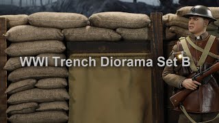 Diorama pro 1/6 figurky Trench Diorama Set