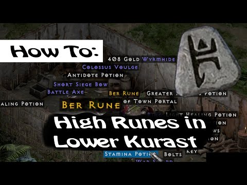 Diablo 2: How to farm High Runes in Lower Kurast. Fastest way to get High Runes!!