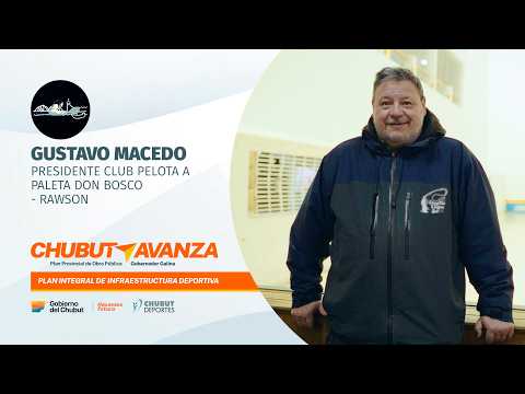 Club Pelota a Paleta Don Bosco de Rawson: Nueva obra del Plan Integral de Infraestructura Deportiva.