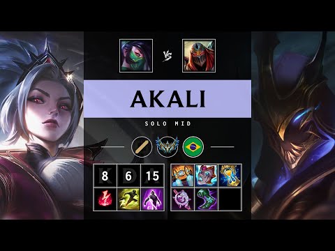Akali Mid vs Zed - BR Challenger Patch 25.14