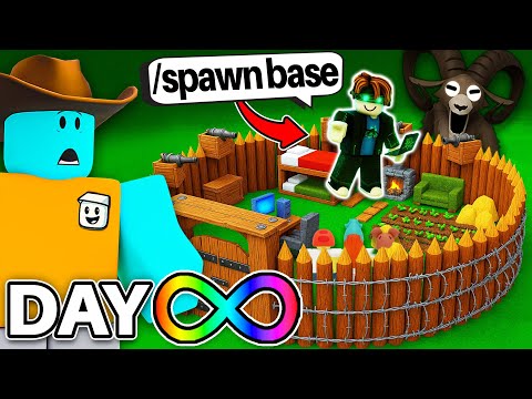 NICEST HACKER Built Me the ULTIMATE AFK Base in 99 Nights in the Forest