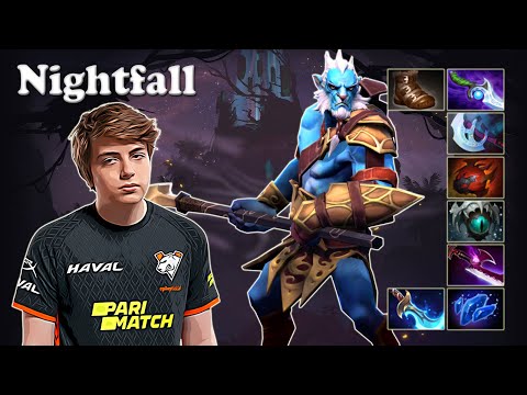 Nightfall - Phantom Lancer Safelane vs Save Enchantress | Dota 2 7.29d Gameplay