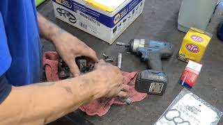 Oil Filter Adapter Gasket & Pressure Sensor on a 2005 Acura MDX