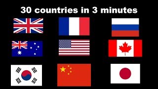 30 countries described in 1 sentence