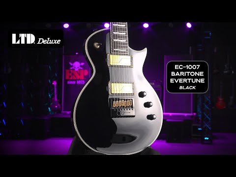 ESP LTD EC-1007B Evertune Baritone Black image 5