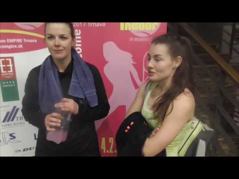 Tereza Švecová a Alice Rusová po porážce ve čtvrtfinále deblu na ITF v Trnavě