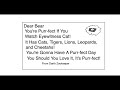 Send A Postcard To Bear Eyewitness Cat Version