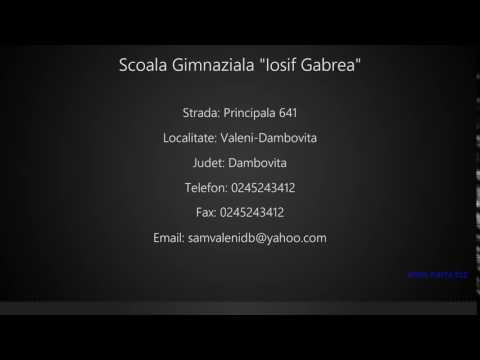 Scoala Gimnaziala "Iosif Gabrea" Valeni-Dambovita
