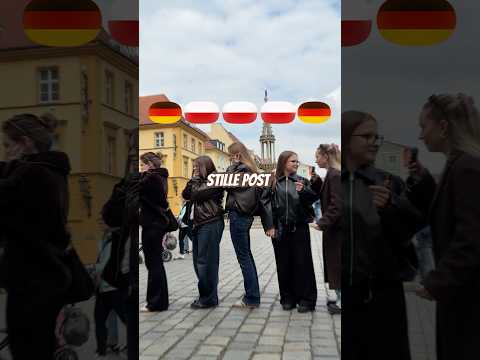 Stille Post: Language Challenge!  #stillepost #streetinterviews #polen #wroclaw #game