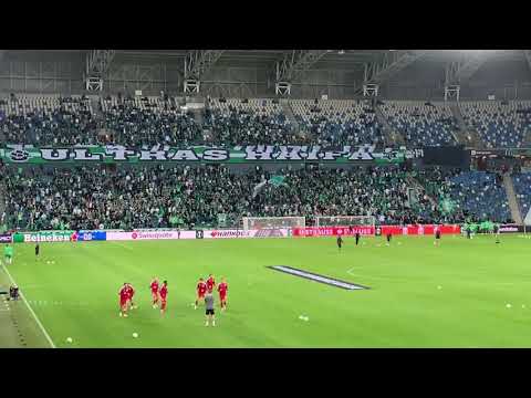 Europa-Po. Maccabi Haifa vs. Union Berlin am 25.11.2021 vor Spielbeginn