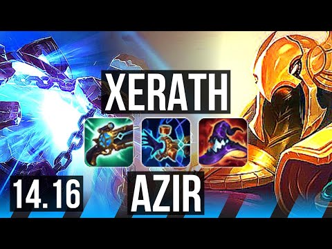 XERATH vs AZIR (MID) | 8/2/14, 600+ games | EUW Master | 14.16