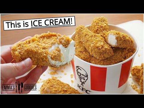 Ice Cream that looks like Fried Chicken! 🍦🍗