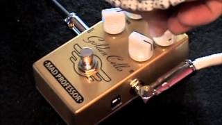 Mad Professor Golden Cello Overdrive & Delay guitar effects pedal demo with Tele