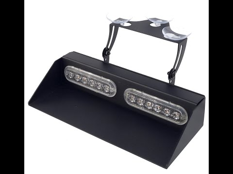 Проблесковые балка под лобовое стекло Samrai S06T-2, 22 см, 16 режимов