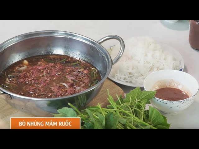 Cách Nấu Bò Nhúng Mắm Ruốc