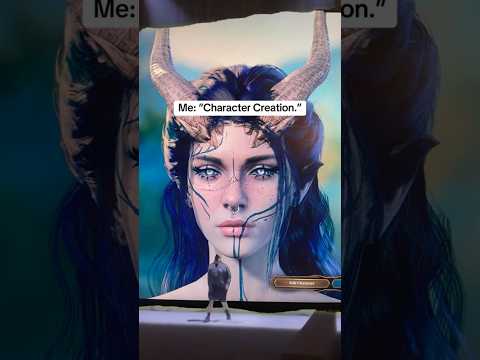 BG3 character creation took me 3 hours 🤣 #baldursgate3 #bg3 #baldursgate3charactercreation