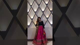Hot Pink Raw Silk Lehenga Choli - Video 9