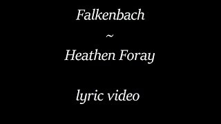 Falkenbach - Heathen Foray (lyrics)