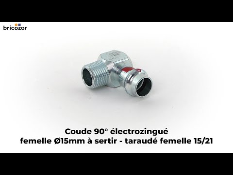 Coude 90° femelle à sertir mâle à visser VIEGA