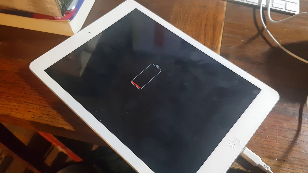 Solved 2021 How To Fix Turn On Apple iPad Air Dead Red Battery Icon Symbol Not working Charging