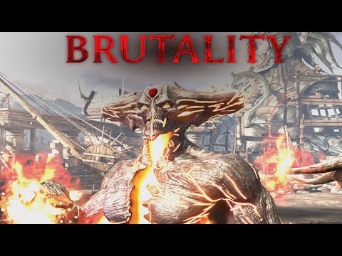 Mortal Kombat X - Corrupted Shinnok - Brutalities, Fatality, X Ray and Victory Pose (1080p 60FPS) Video