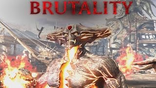 Mortal Kombat X - Corrupted Shinnok - Brutalities, Fatality, X Ray and Victory Pose (1080p 60FPS)