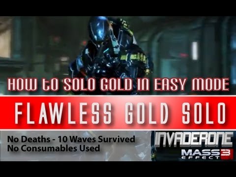 How to Solo Gold Easy With The Turian Ghost In Mass Effect 3 Multiplayer