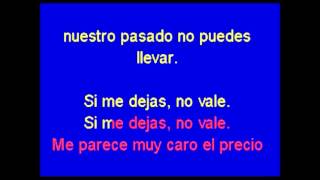 si me dejas no vale salsa karaoke   franklin torres