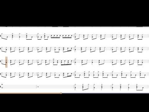 Seven days u.s - Free Drum Metal Sheets Play Along - Song is Called: Prdel