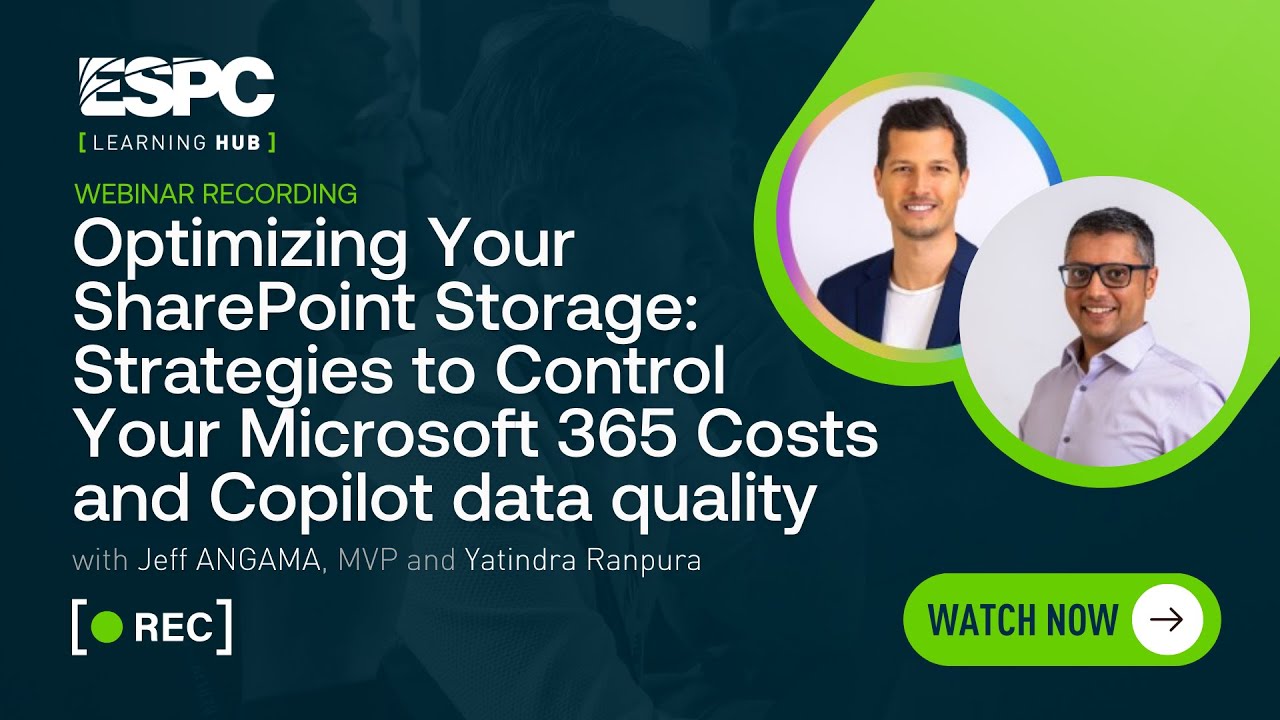 Optimizing Your SharePoint Storage: Strategies to Control Your Microsoft 365 Costs and Copilot data quality Optimizing Your SharePoint Storage: Strategies to Control Your Microsoft 365 Costs and Copilot data quality