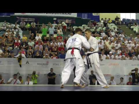 The 6th World Karate Championship in Weight Categories Men Middleweight final Hasanov vs. Smolyakov