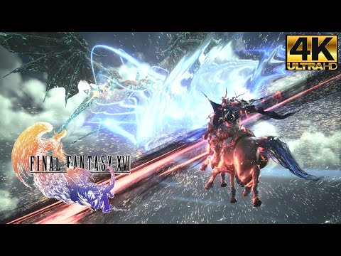Final Fantasy XVI - Odin vs Bahamut fight Scene 4K UHD