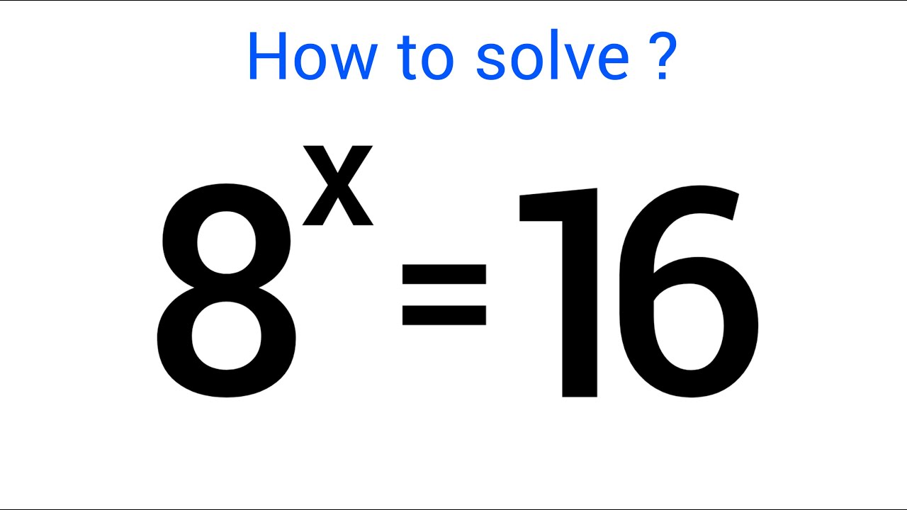 A Nice Maths Exponents Problem