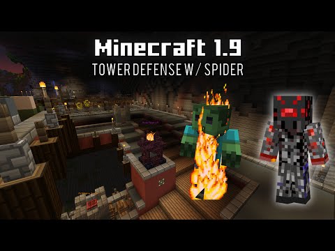 Minecraft 1.9 New Tower defense Mini Game on Cubcraft...