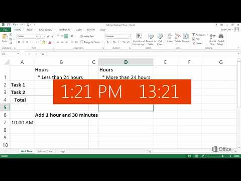 Excel Tutorial #06 How to add and subtract time in Excel?