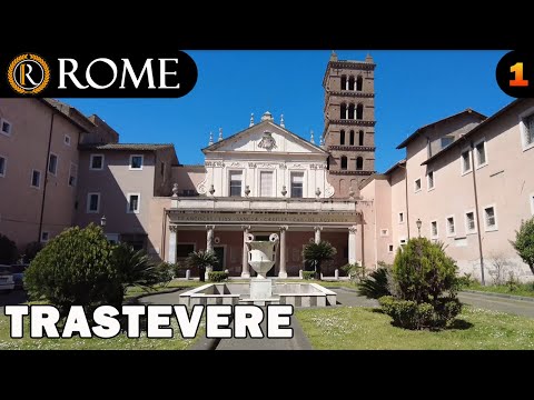 Visita guiada a Roma ➧ Trastevere (1) - Santa Cecília em Trastevere [4K Ultra HD]