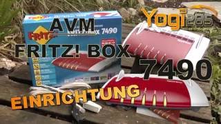AVM FRITZ! Box 7490: Verkabelung & Einrichtung am IP-Anschluss mit (V)DSL