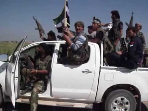 تمركز عناصر كتيبة الجهاد عند مدرسة الزراعة وحاجز بئر عاشق في تل أبيض في ريف الرقة