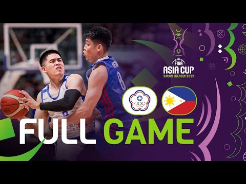 Group Phase | Chinese Taipei v Philippines | Full Basketball Game | FIBA Asia Cup 2025