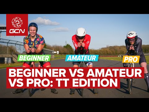 Beginner VS Amateur VS Pro Cyclist | Time Trial Edition