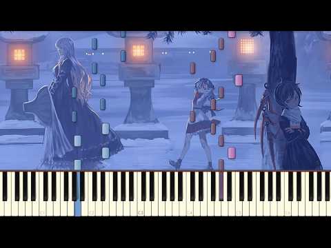 [Easy Piano] UFO Title Screen | A Shadow in the Blue Sky