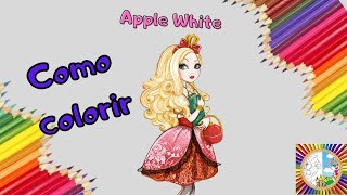 Como colorir a Apple white | DesenhArte de assas a sua imaginao