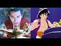 Aladdin Animated Vs Live Action Cave Scene