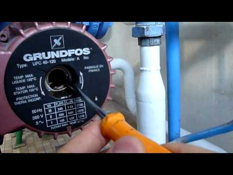 comment regler circulateur grundfos