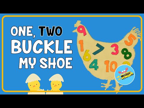 One Two Buckle My Shoe | Stop Motion Animation Nursery Rhymes by Moo Da Moo | Learning Numbers
