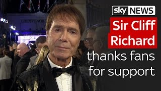 Sir Cliff Richard thanks fans for support after dropped investigation