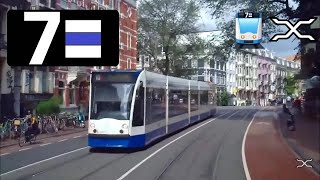 Поездка на трамвае по Амстердаму.