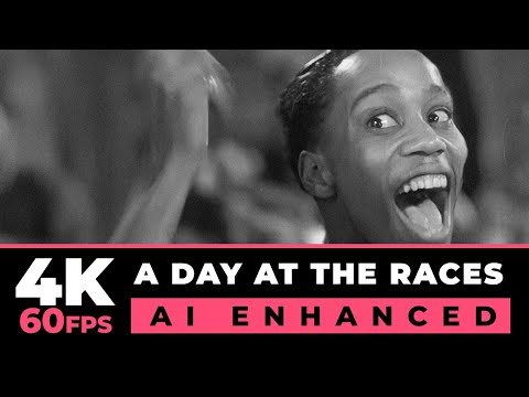 A day at the races (1937) 4K 60FPS - AI Enhanced | Whitey's Lindy Hoppers