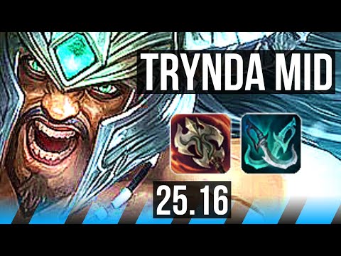 TRYNDAMERE vs XERATH (MID) | 6/1/5, 1000+ games | NA Master | 25.16